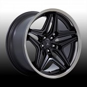 Asanti Black Label ABL46 Duke Satin Black Custom Wheels